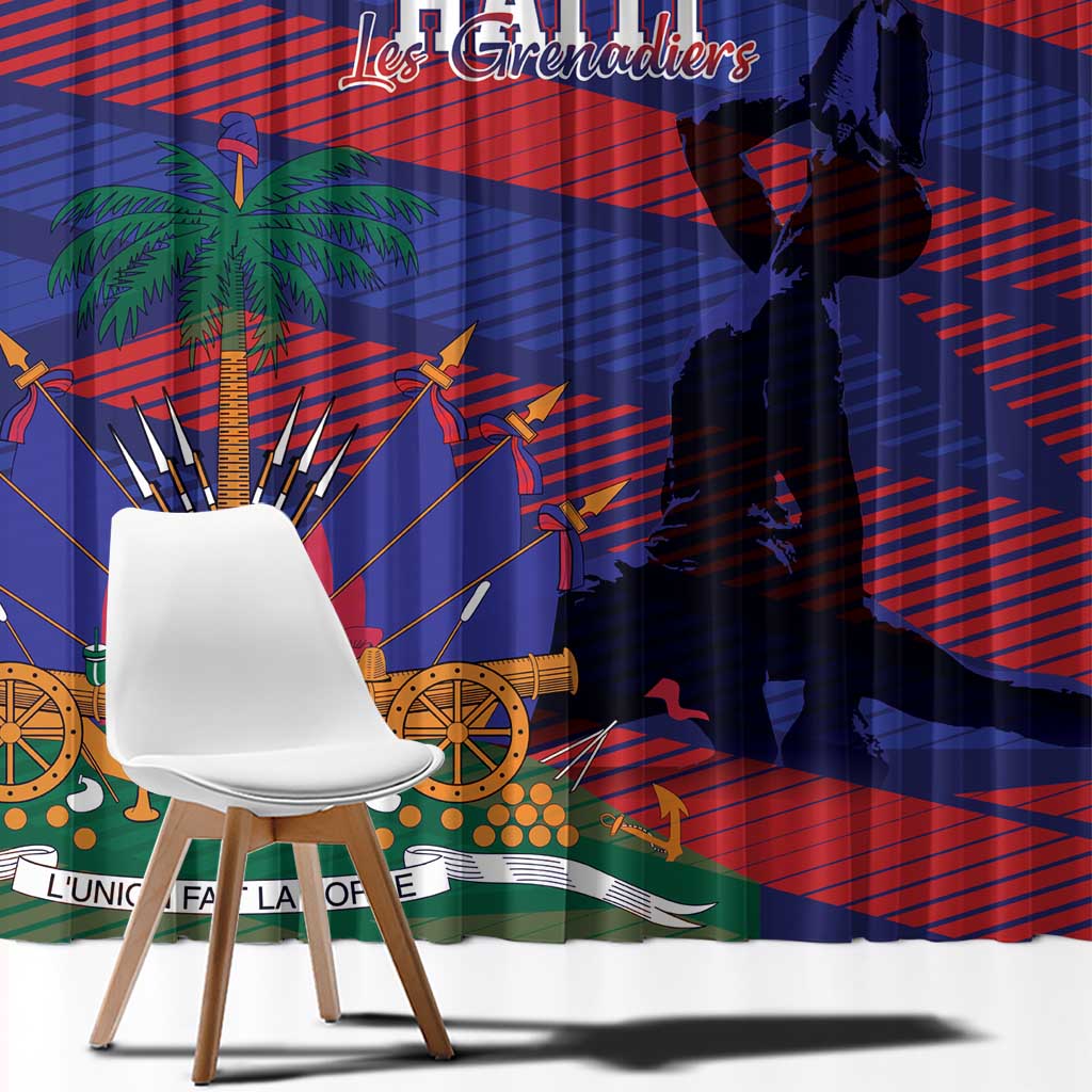 Haiti Football Les Grenadiers Window Curtain Echoes of History - Wonder Print Shop
