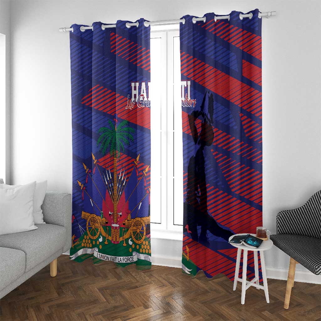 Haiti Football Les Grenadiers Window Curtain Echoes of History - Wonder Print Shop
