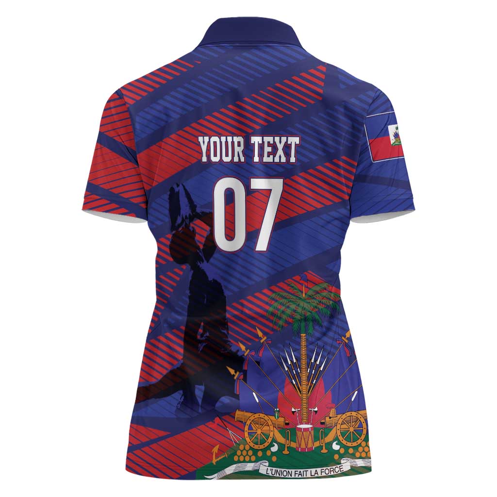 Haiti Football Personalized Les Grenadiers Women Polo Shirt Echoes of History - Wonder Print Shop