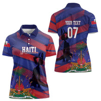 Haiti Football Personalized Les Grenadiers Women Polo Shirt Echoes of History - Wonder Print Shop