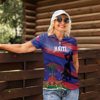 Haiti Football Personalized Les Grenadiers Women Polo Shirt Echoes of History - Wonder Print Shop