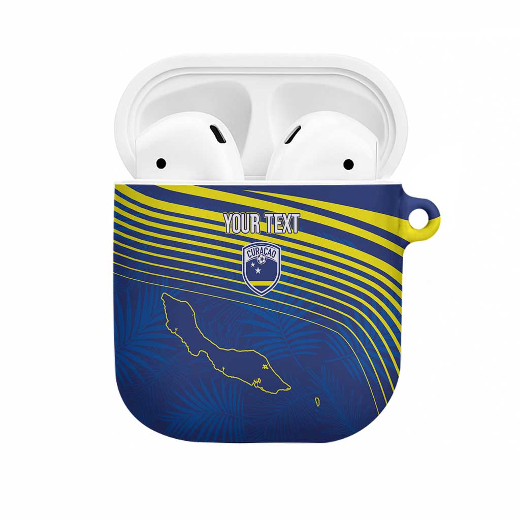 Curacao Football Custom Korsou Blue Wave AirPods Case Making History - Wonder Print Shop