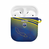 Curacao Football Custom Korsou Blue Wave AirPods Case Making History - Wonder Print Shop
