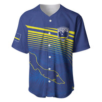 Curacao Football Custom Korsou Blue Wave Baseball Jersey Making History - Wonder Print Shop