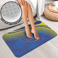 Curacao Football Custom Korsou Blue Wave Bathroom Set Making History - Wonder Print Shop