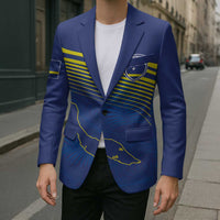 Curacao Football Custom Korsou Blue Wave Blazer Making History - Wonder Print Shop