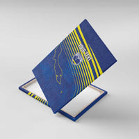 Curacao Football Custom Korsou Blue Wave Canvas Wall Art Making History - Wonder Print Shop