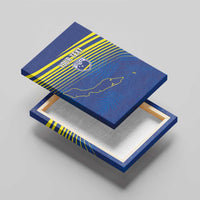 Curacao Football Custom Korsou Blue Wave Canvas Wall Art Making History - Wonder Print Shop