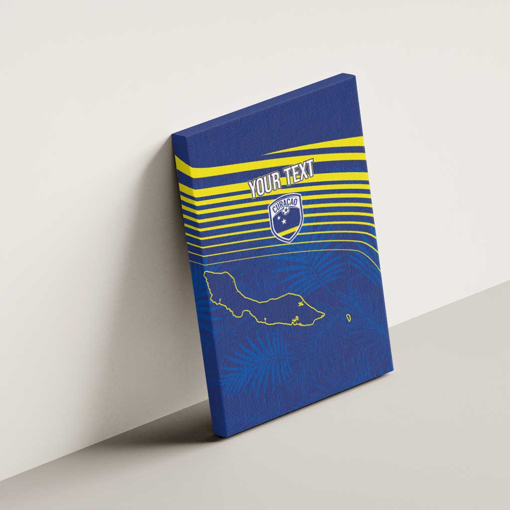 Curacao Football Custom Korsou Blue Wave Canvas Wall Art Making History - Wonder Print Shop