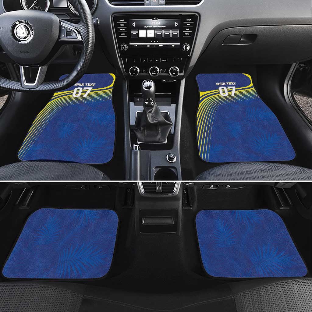 Curacao Football Custom Korsou Blue Wave Car Mats Making History - Wonder Print Shop