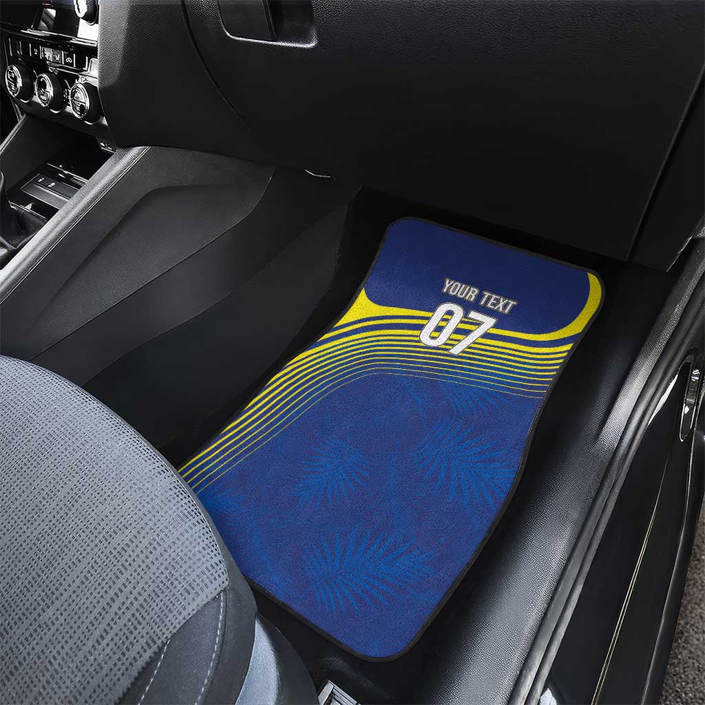 Curacao Football Custom Korsou Blue Wave Car Mats Making History - Wonder Print Shop