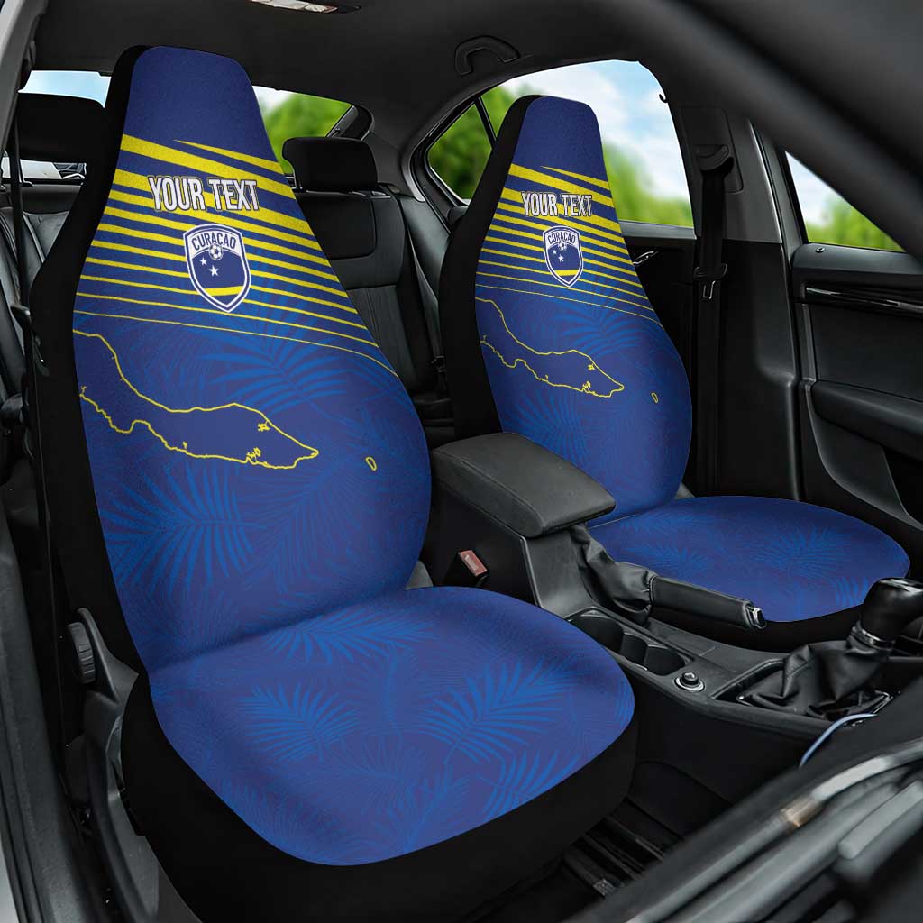 Curacao Football Custom Korsou Blue Wave Car Seat Cover Making History - Wonder Print Shop