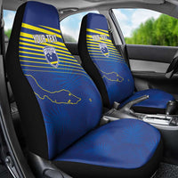 Curacao Football Custom Korsou Blue Wave Car Seat Cover Making History - Wonder Print Shop
