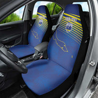 Curacao Football Custom Korsou Blue Wave Car Seat Cover Making History - Wonder Print Shop