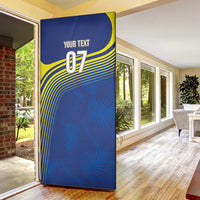 Curacao Football Custom Korsou Blue Wave Door Cover Making History - Wonder Print Shop