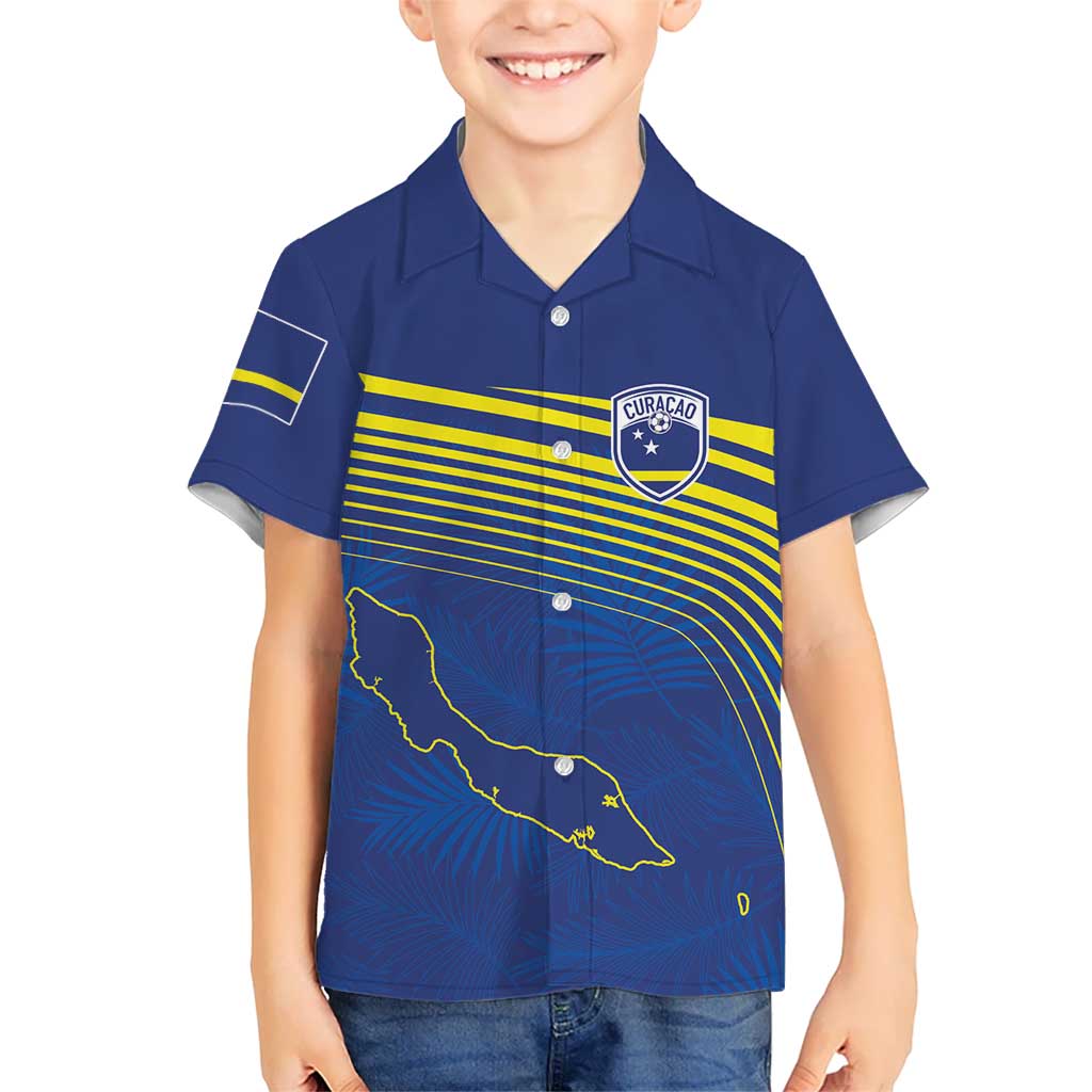 Curacao Football Custom Korsou Blue Wave Family Matching Short Sleeve Bodycon Dress and Hawaiian Shirt Making History - Wonder Print Shop