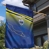 Curacao Football Custom Korsou Blue Wave Garden Flag Making History - Wonder Print Shop