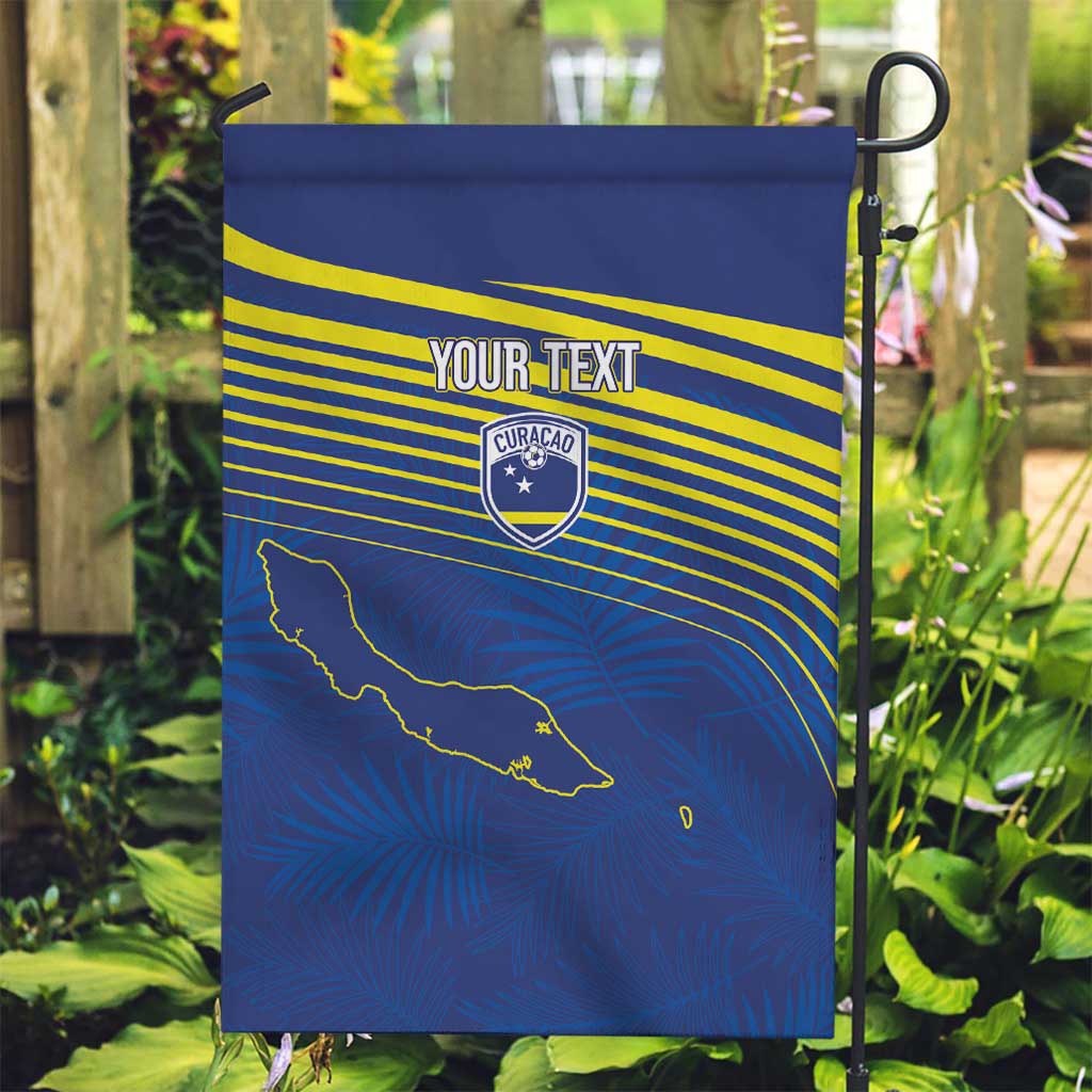 Curacao Football Custom Korsou Blue Wave Garden Flag Making History - Wonder Print Shop