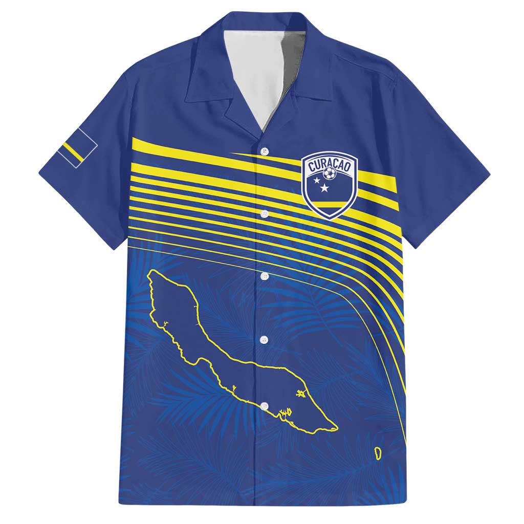 Curacao Football Custom Korsou Blue Wave Hawaiian Shirt Making History - Wonder Print Shop
