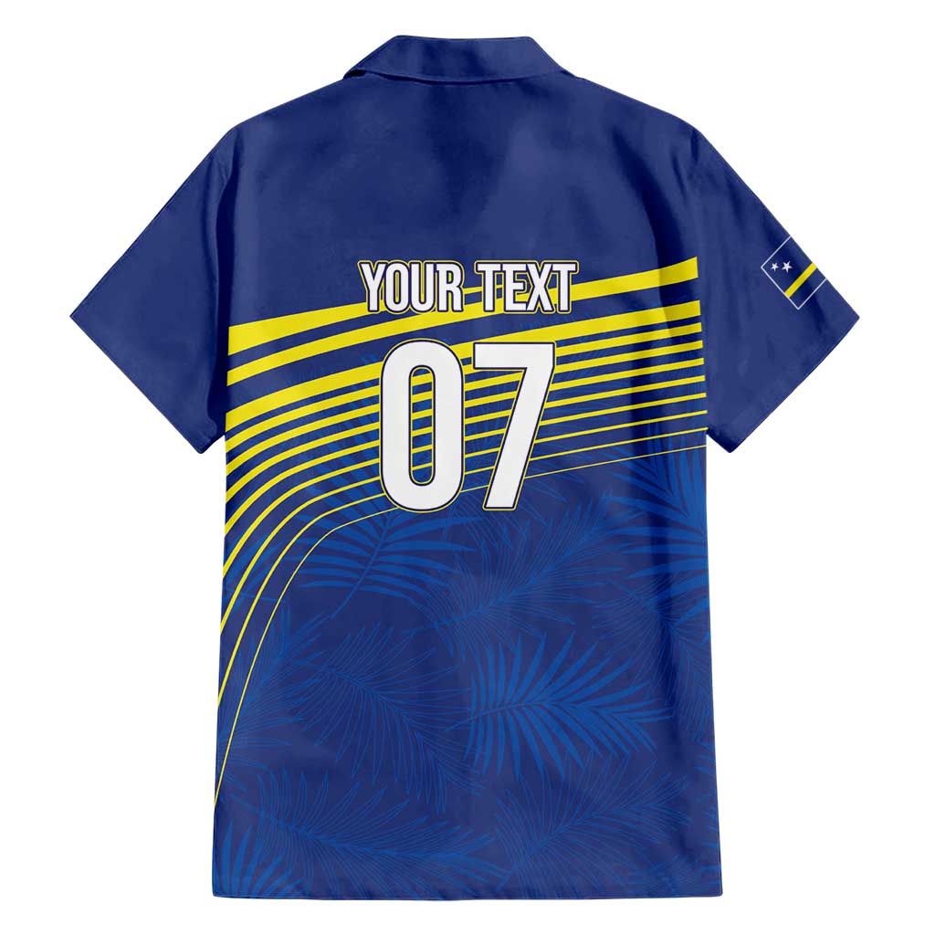 Curacao Football Custom Korsou Blue Wave Hawaiian Shirt Making History - Wonder Print Shop
