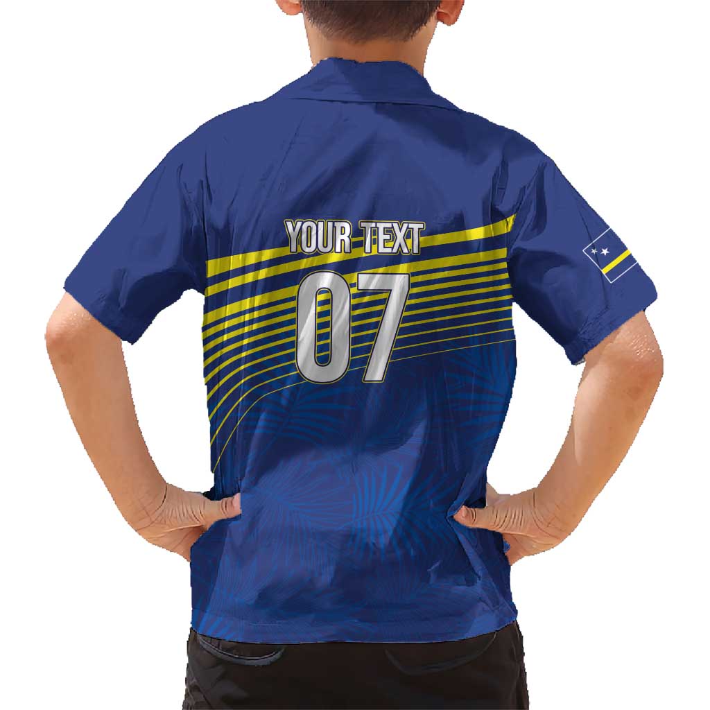 Curacao Football Custom Korsou Blue Wave Hawaiian Shirt Making History - Wonder Print Shop
