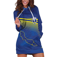 Curacao Football Custom Korsou Blue Wave Hoodie Dress Making History - Wonder Print Shop