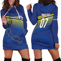 Curacao Football Custom Korsou Blue Wave Hoodie Dress Making History - Wonder Print Shop