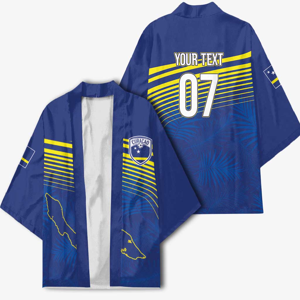 Curacao Football Custom Korsou Blue Wave Kimono Making History - Wonder Print Shop