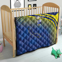 Curacao Football Custom Korsou Blue Wave Quilt Making History - Wonder Print Shop