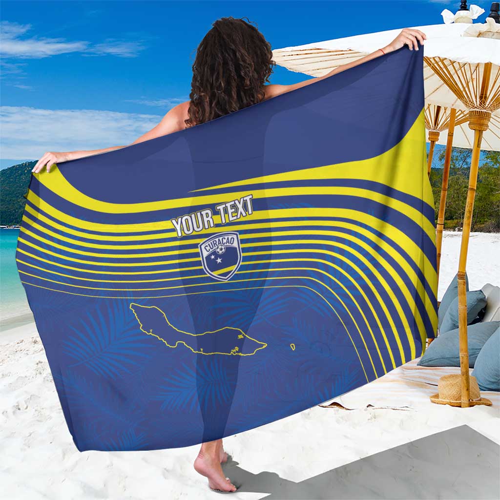 Curacao Football Custom Korsou Blue Wave Sarong Making History - Wonder Print Shop