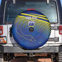 Curacao Football Custom Korsou Blue Wave Spare Tire Cover Making History - Wonder Print Shop