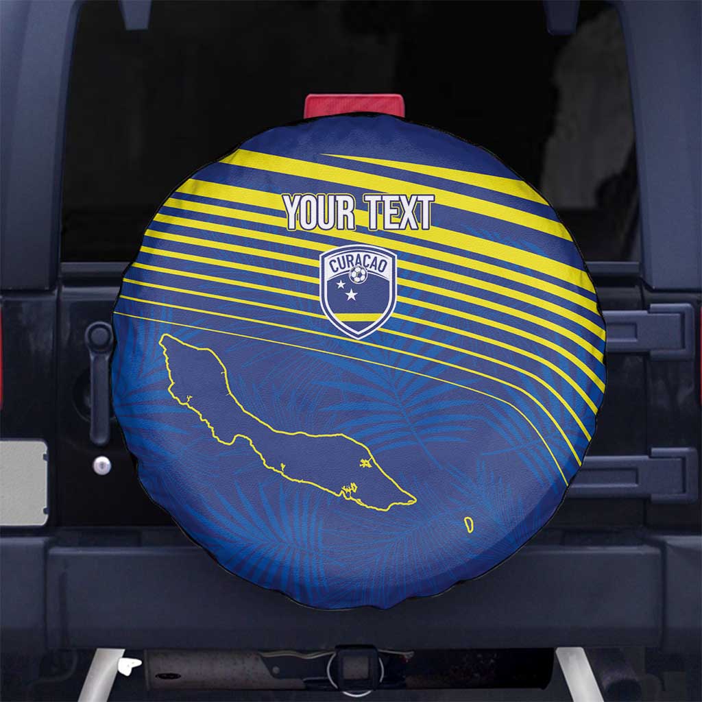 Curacao Football Custom Korsou Blue Wave Spare Tire Cover Making History - Wonder Print Shop