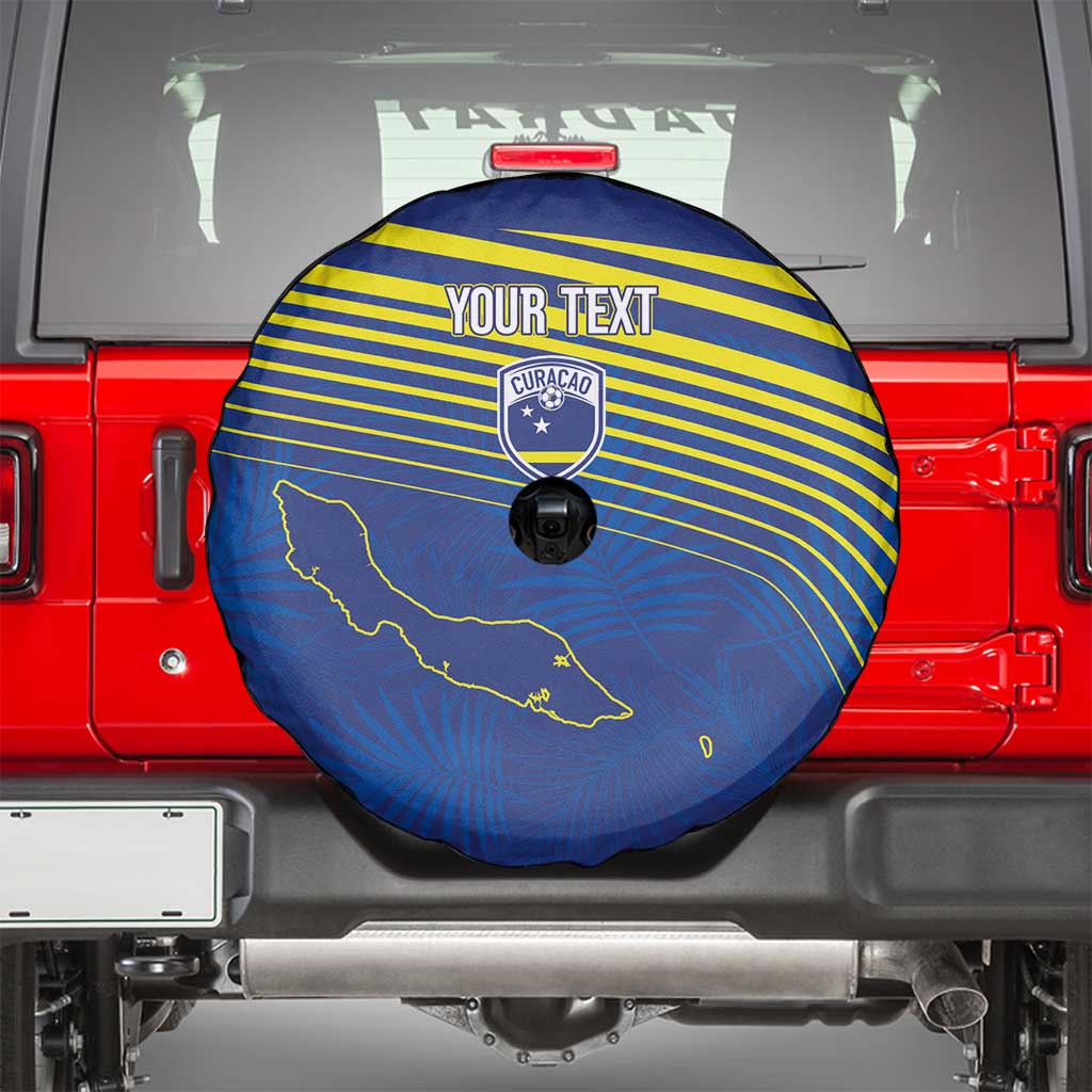 Curacao Football Custom Korsou Blue Wave Spare Tire Cover Making History - Wonder Print Shop