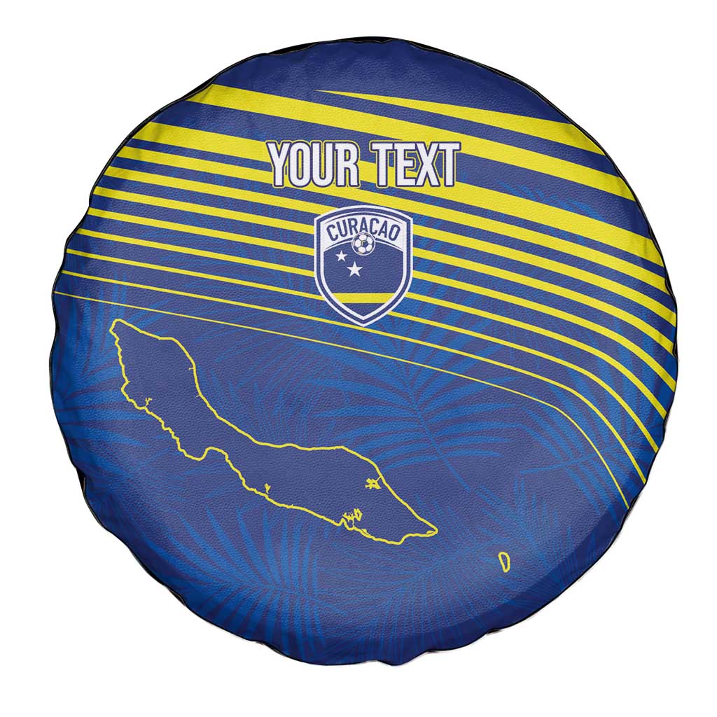 Curacao Football Custom Korsou Blue Wave Spare Tire Cover Making History - Wonder Print Shop