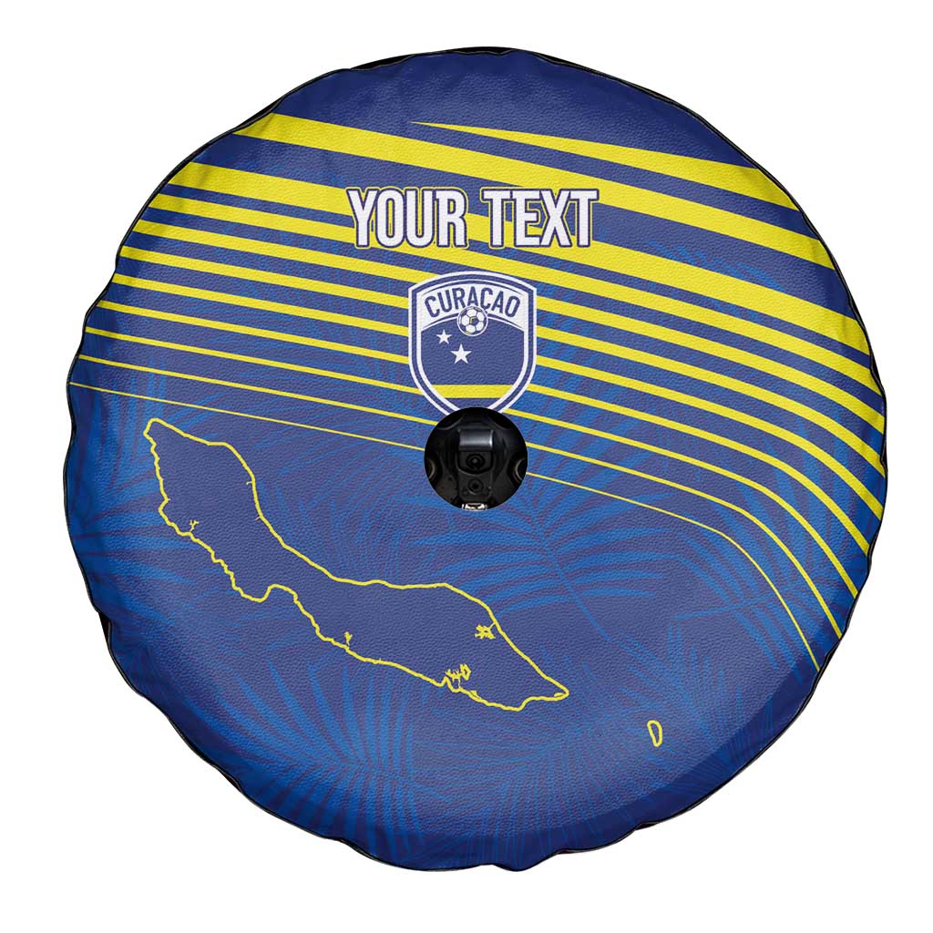 Curacao Football Custom Korsou Blue Wave Spare Tire Cover Making History - Wonder Print Shop