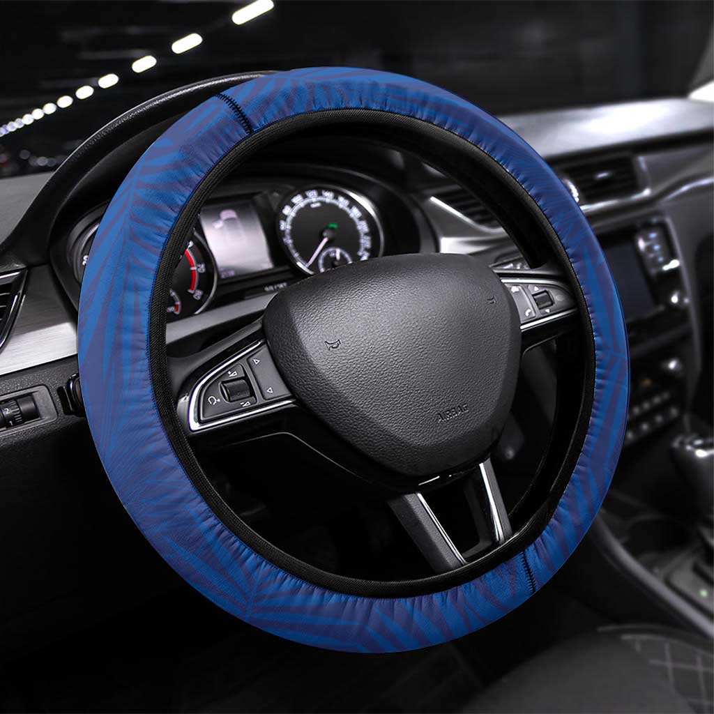 Curacao Football Korsou Blue Wave Steering Wheel Cover Making History - Wonder Print Shop