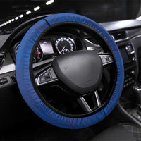Curacao Football Korsou Blue Wave Steering Wheel Cover Making History - Wonder Print Shop