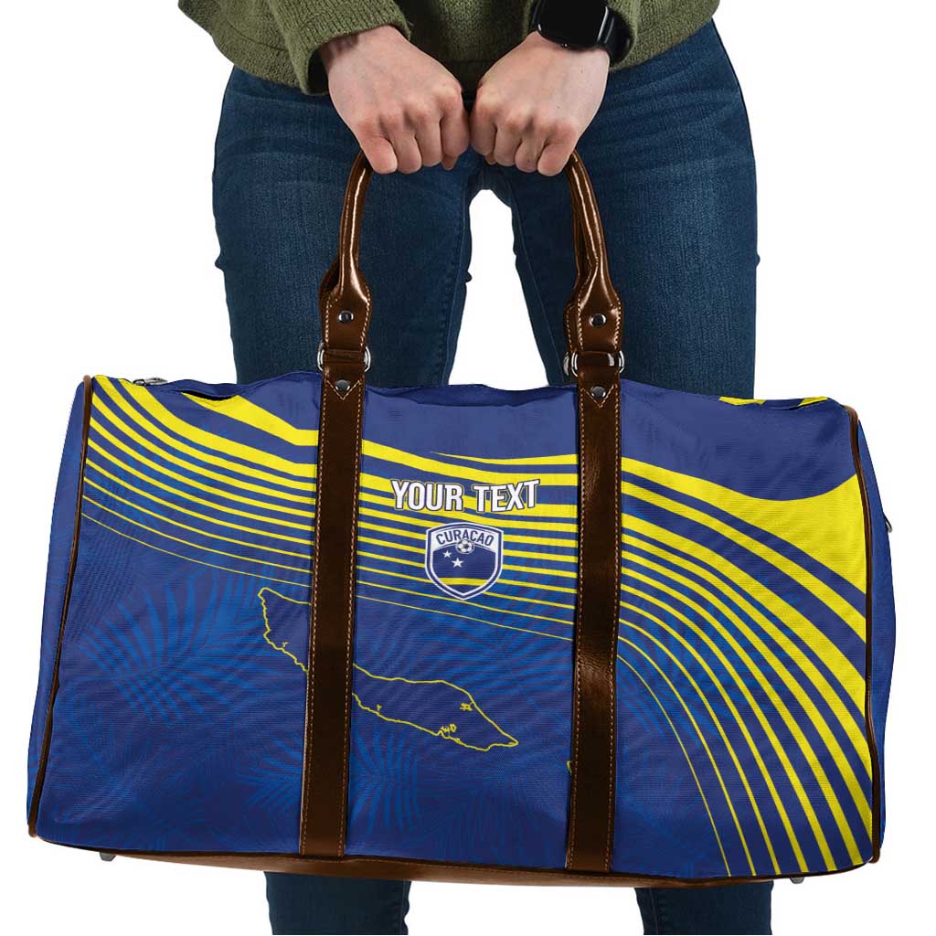 Curacao Football Custom Korsou Blue Wave Travel Bag Making History - Wonder Print Shop
