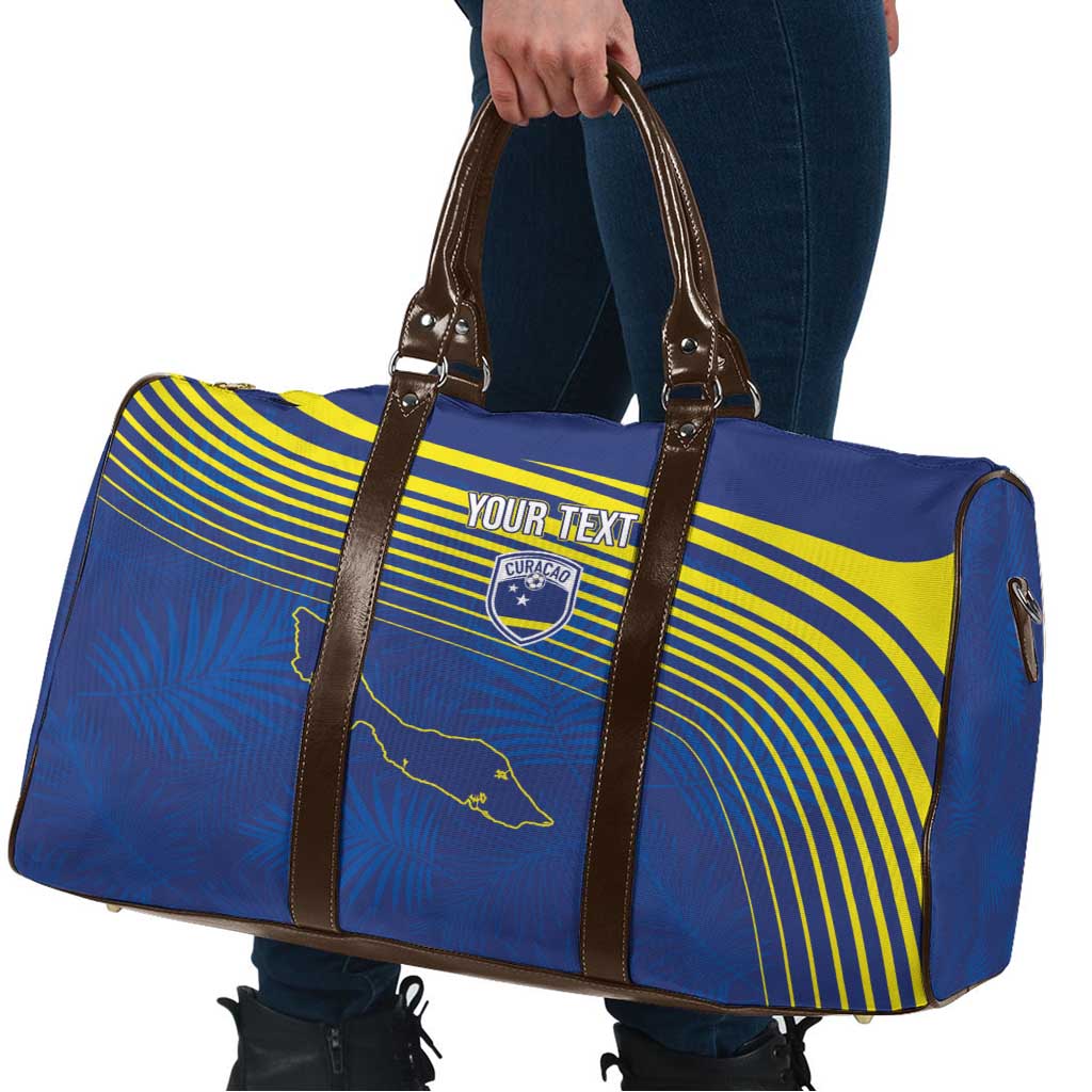 Curacao Football Custom Korsou Blue Wave Travel Bag Making History - Wonder Print Shop
