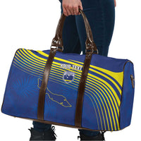 Curacao Football Custom Korsou Blue Wave Travel Bag Making History - Wonder Print Shop