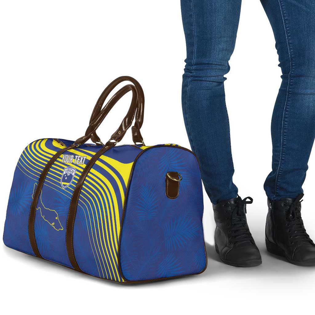 Curacao Football Custom Korsou Blue Wave Travel Bag Making History - Wonder Print Shop