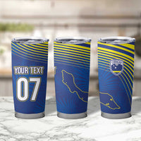 Curacao Football Custom Korsou Blue Wave Tumbler Cup Making History - Wonder Print Shop