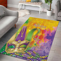 Mardi Gras Area Rug Watercolor Mix - Carnival Bling LT7 - Wonder Print Shop