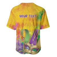Mardi Gras Baseball Jersey Watercolor Mix - Carnival Bling LT7 - Wonder Print Shop