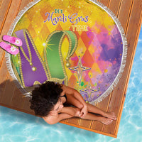 Mardi Gras Beach Blanket Watercolor Mix - Carnival Bling LT7 - Wonder Print Shop