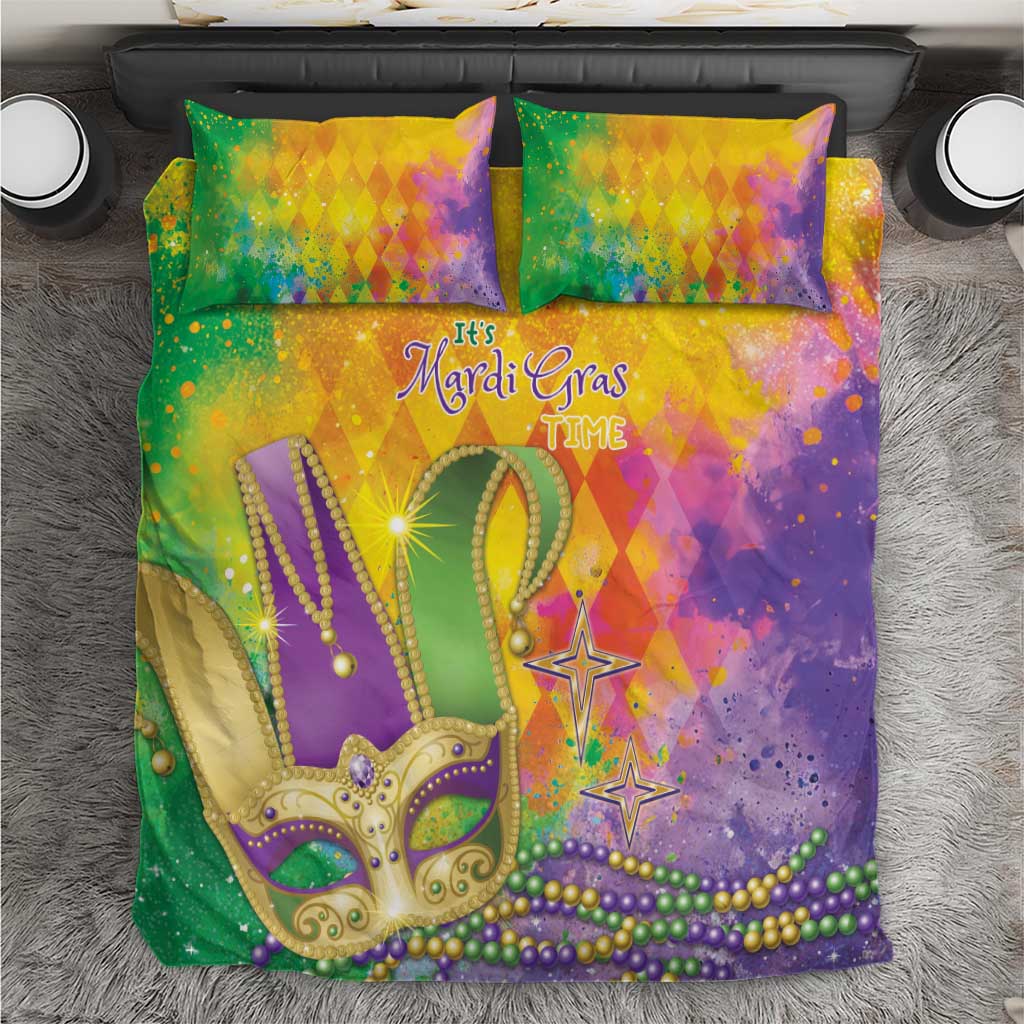Mardi Gras Bedding Set Watercolor Mix - Carnival Bling LT7 - Wonder Print Shop