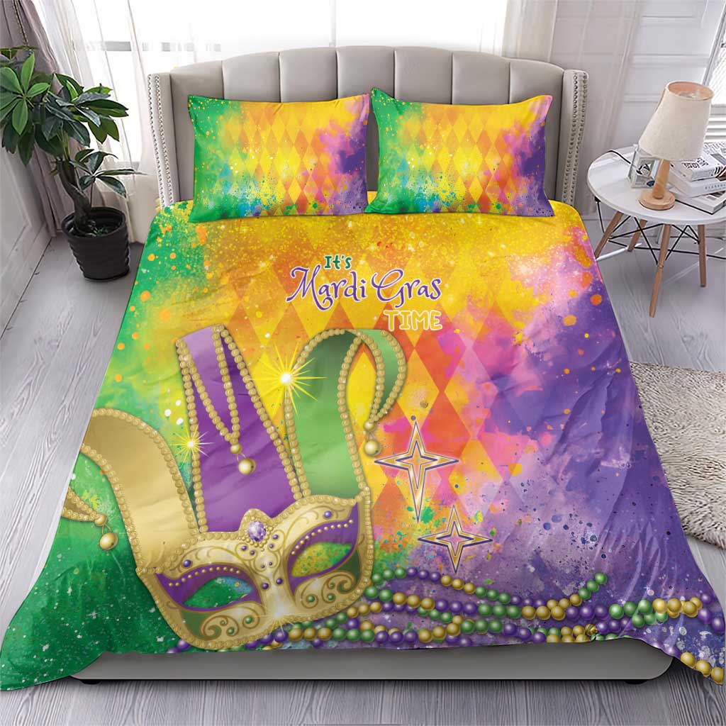 Mardi Gras Bedding Set Watercolor Mix - Carnival Bling LT7 - Wonder Print Shop