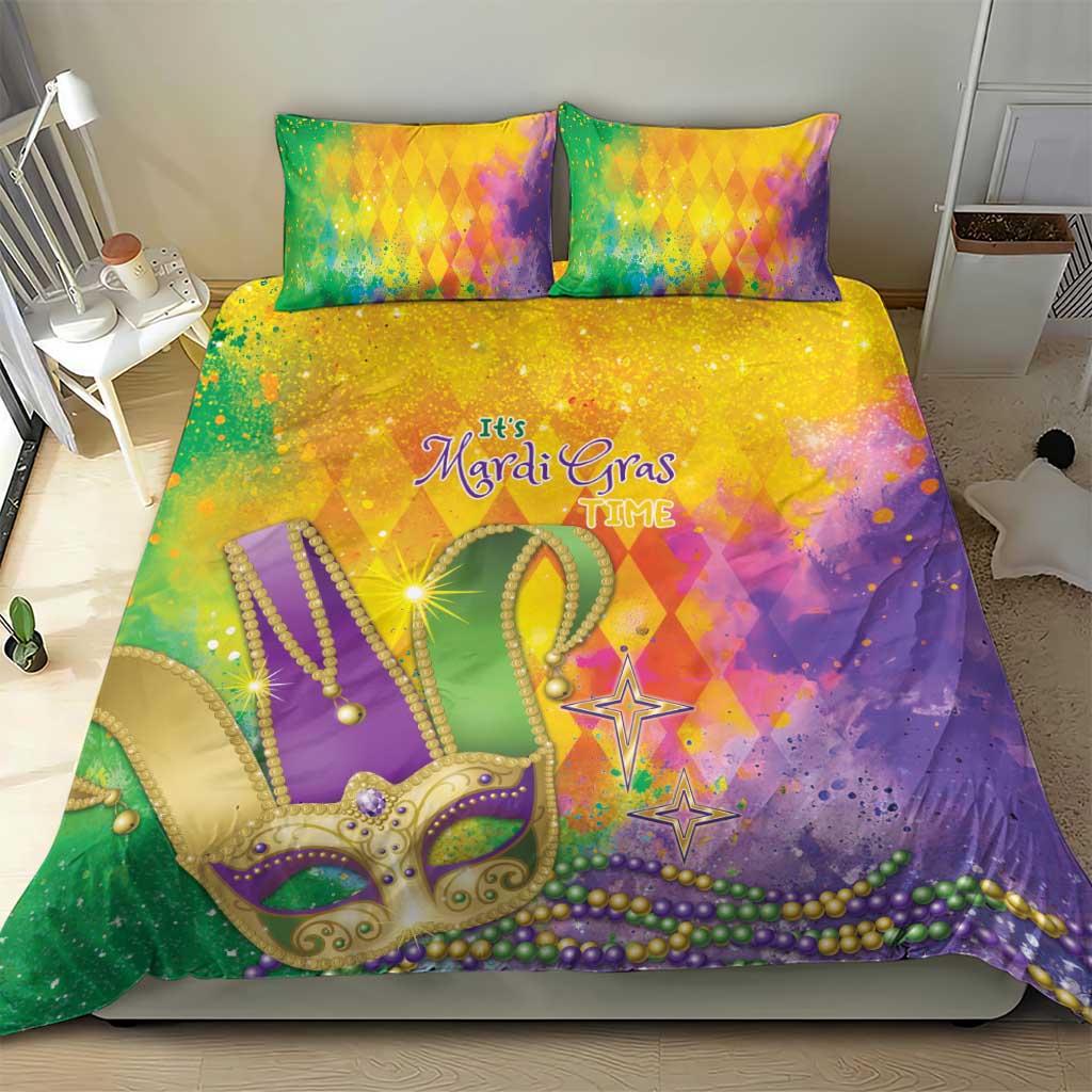 Mardi Gras Bedding Set Watercolor Mix - Carnival Bling LT7 - Wonder Print Shop