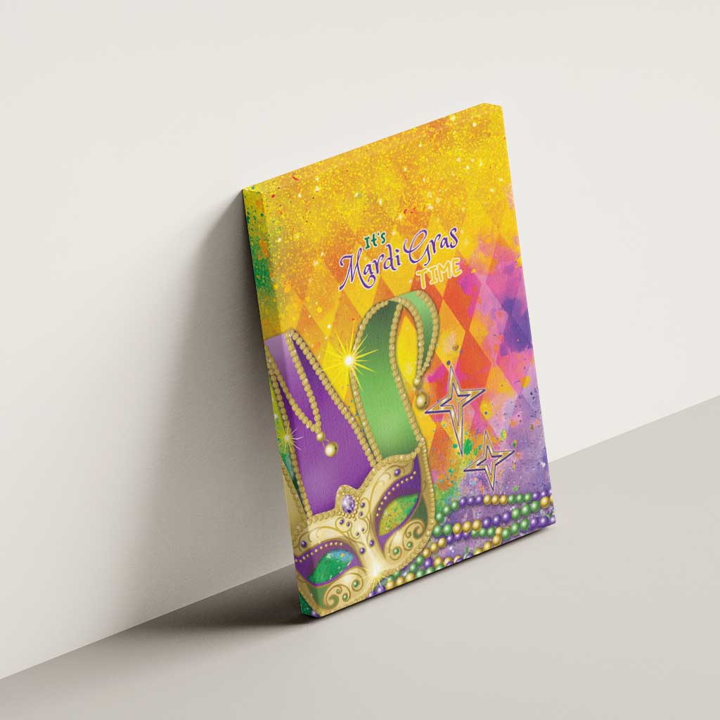 Mardi Gras Canvas Wall Art Watercolor Mix - Carnival Bling LT7 - Wonder Print Shop