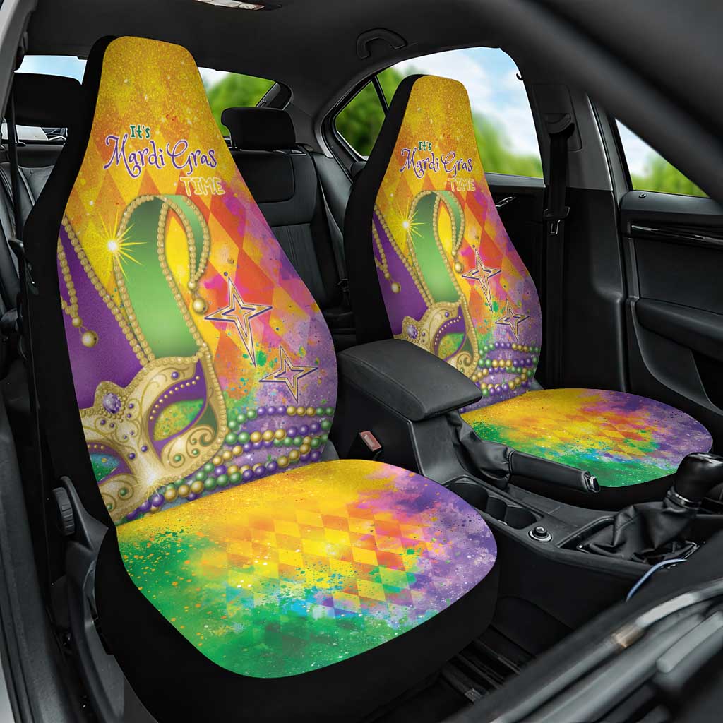 Mardi Gras Car Seat Cover Watercolor Mix - Carnival Bling LT7 - Wonder Print Shop